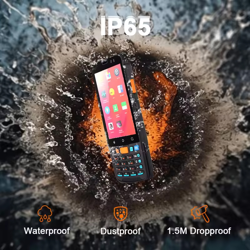 2024 New Pocket Handheld Barcode Scanner Terminal Wireless Touch Screen Rugged PDA Terminal