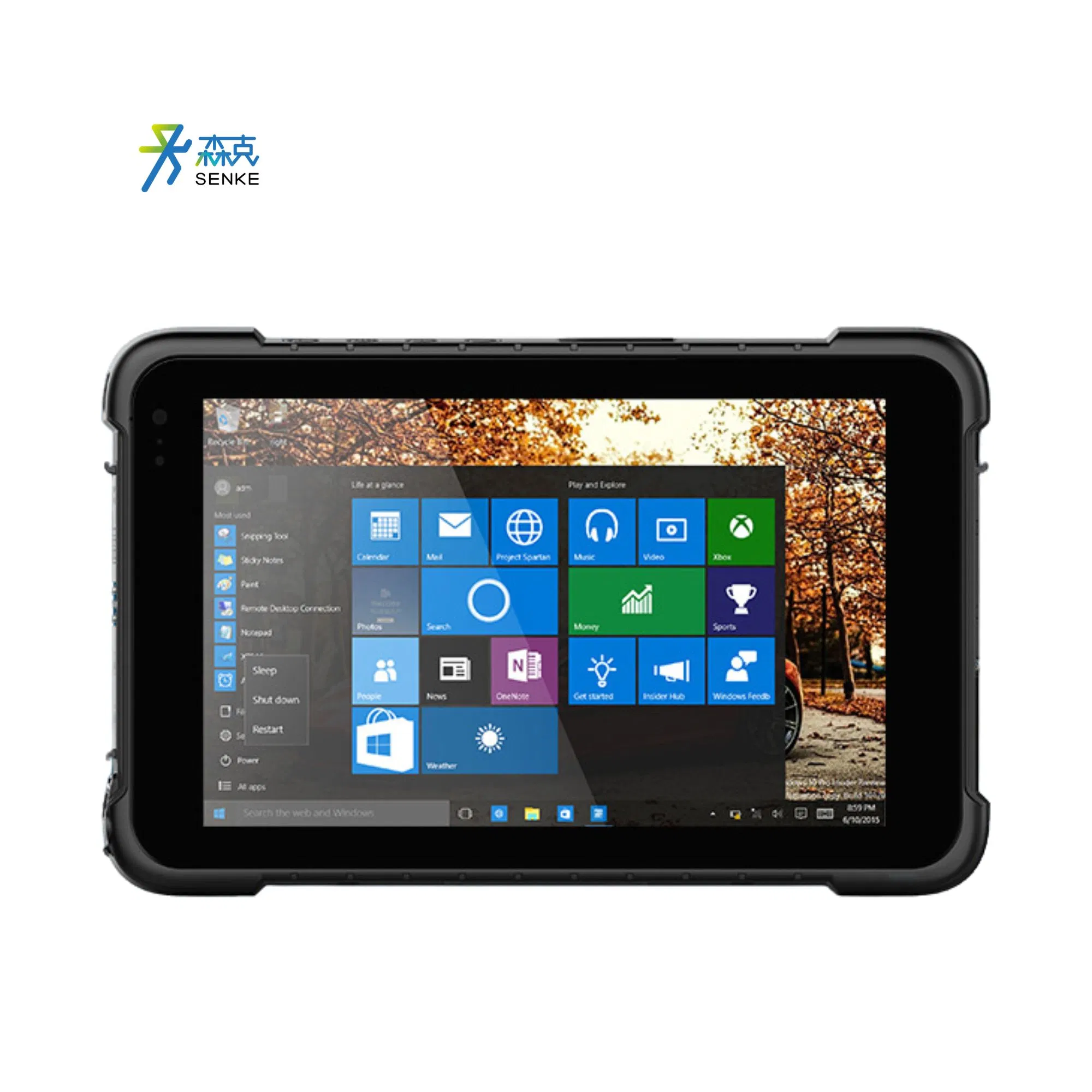 Waterproof Shockproof Tablet Rugged Tablet Windows 10 with 4G and Bluetooth