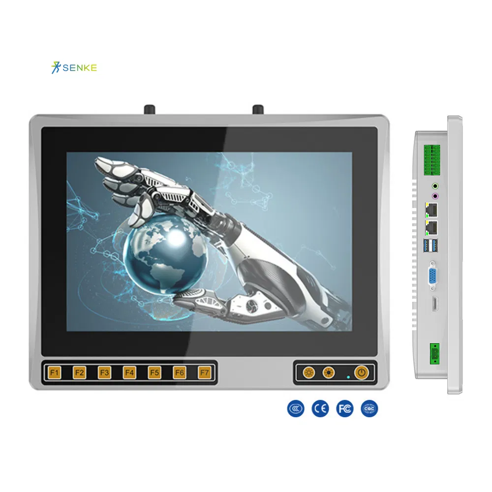 Waterproof Senke 12.1" Embedded Industrial Touch Panel PC for Vehicles