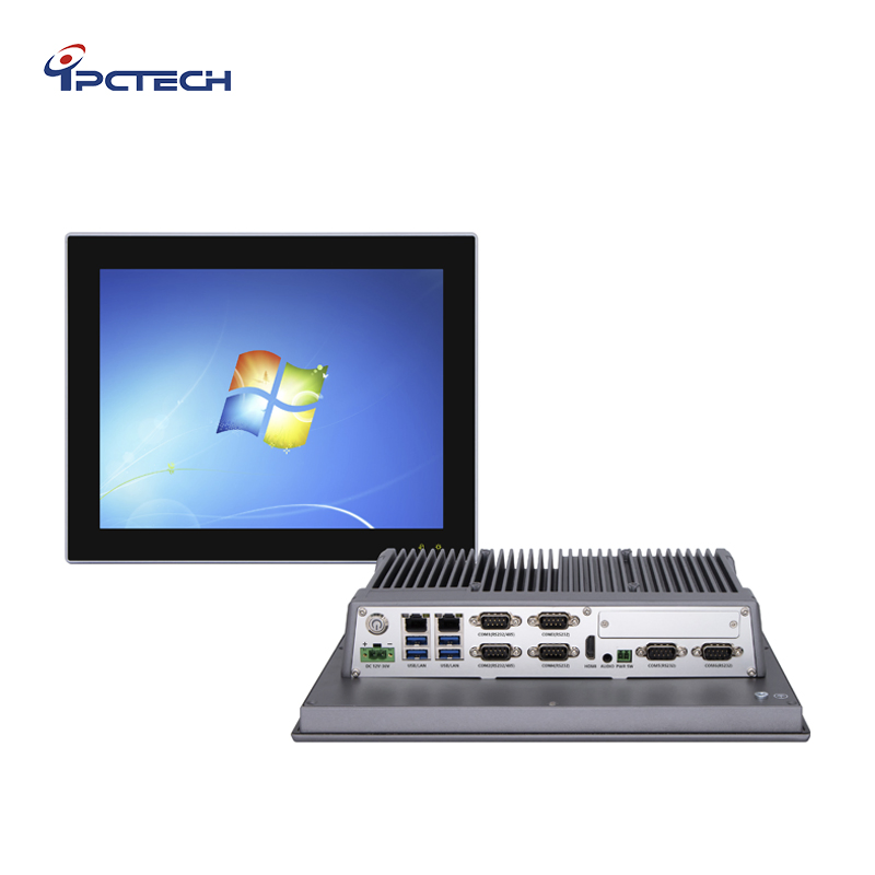 IEC 62321 12.1 Inch LED Screen Fanless Embedded Panel PC J1900/J6412 Industrial Touch All in One PC Computer with 2*Rj-45, 4*USB, 6*COM
