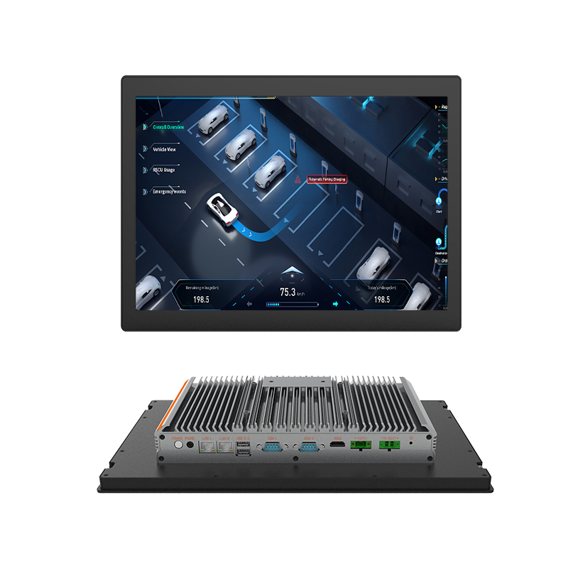 15 Inch LED Screen Fanless Dual LAN All in One PC Touch Screen Embedded Industrial Tablet Computer