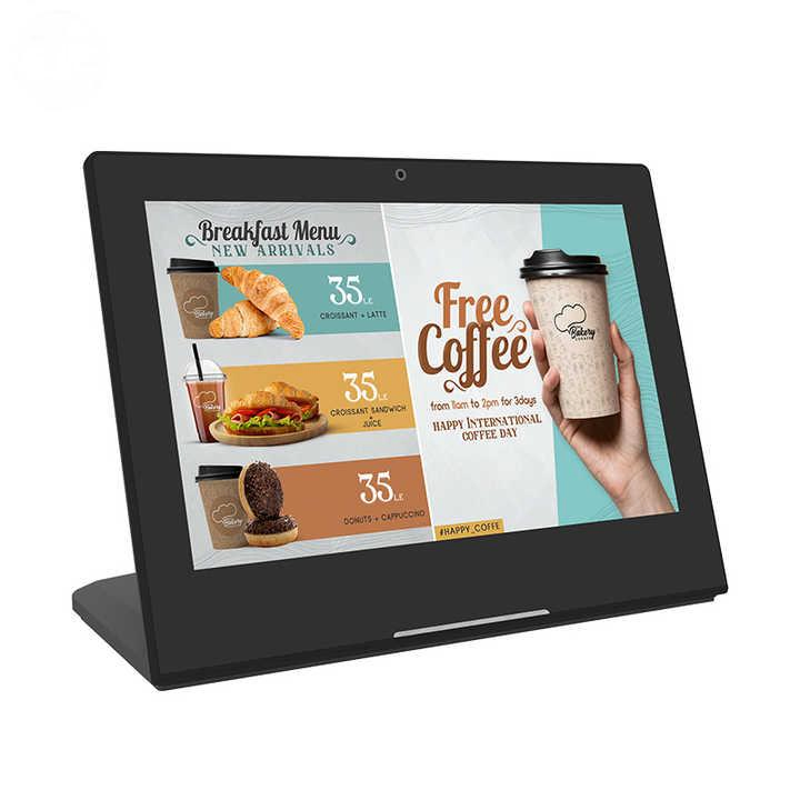 Desktop Build in Stand 10 Inch Android Tablet L Shape Rk3188 RJ45 Poe POS PC 6.0 Android Tablet