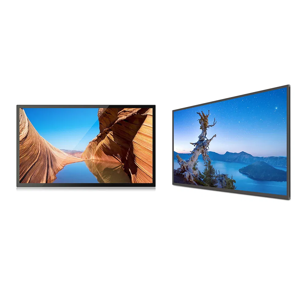 18.5 Inch Capacitive Touch Screen Wall Embedded Fanless Aluminum Frame Industrial Computer