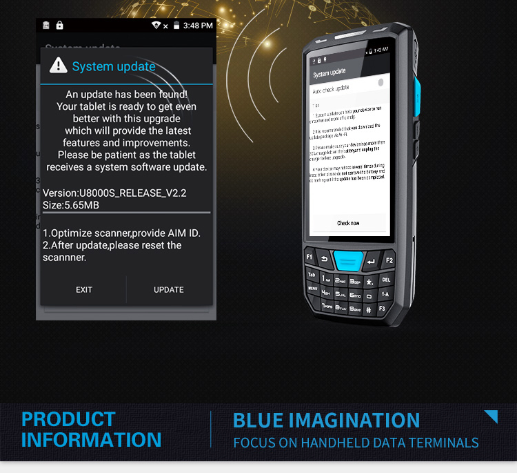 4G/WiFi/Bluetooth Wireless Portable Handheld Computer Data Collection PDA Barcode Scanner Android