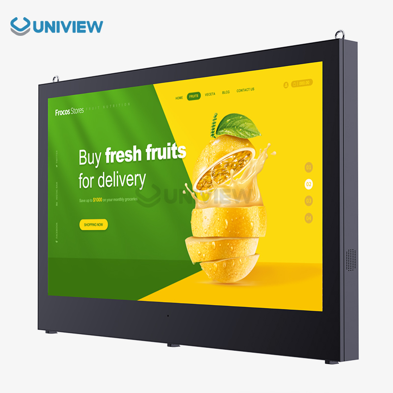 75-Inch 4000 Nits High Brightness Outdoor Display Vertical/Horizon + IP55 Waterproof