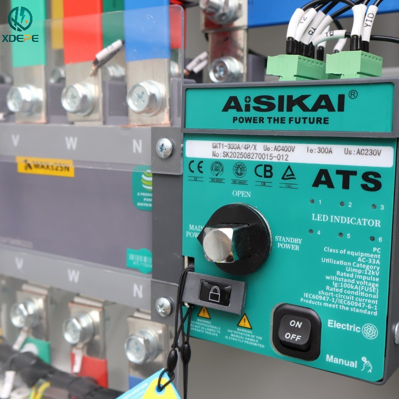 ATS Automation Control Panel 4p Automatic Transfer Switch Board for Industrial Use