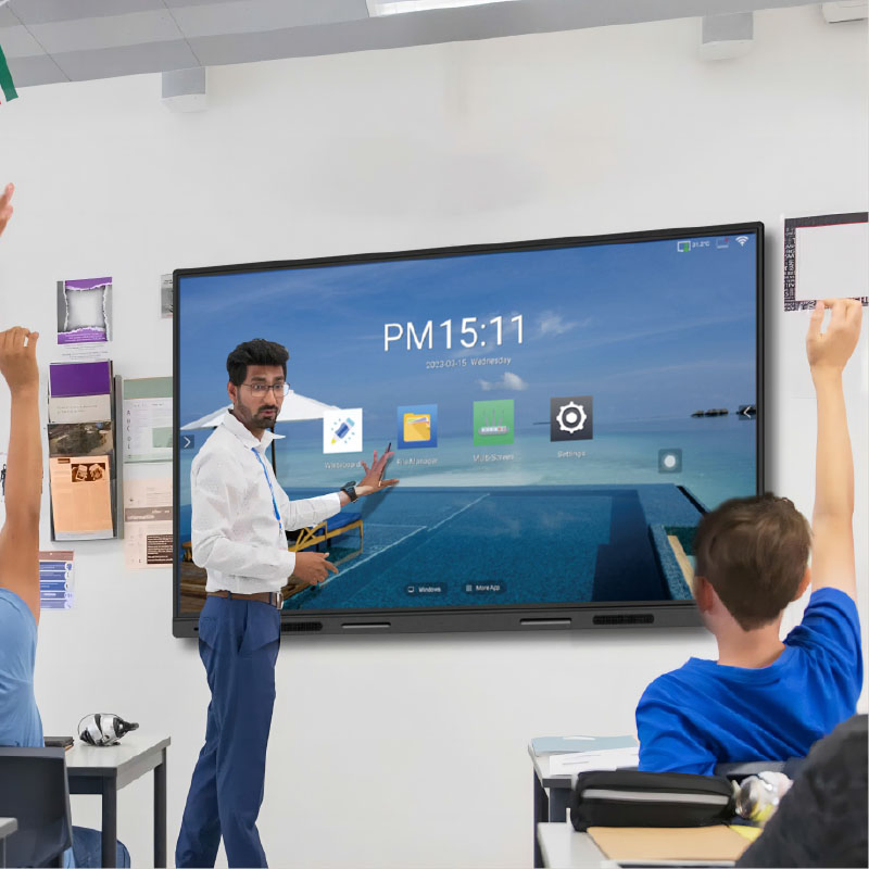43 55 65 75 86 98 105 110 Inch Android 11/12/13 Ifpd Ifp Iwb Smart Board Display Touch Screen Whiteboard Interactive Flat Panel for Education Conference