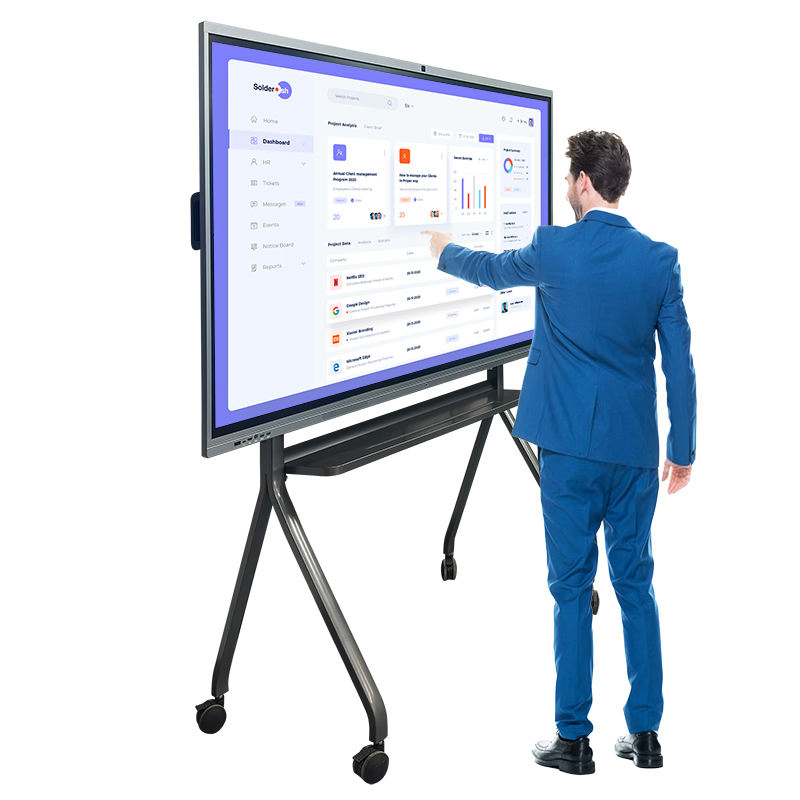 Android Windows System Efficient Digital Whiteboard Full HD Office Touchscreen Board