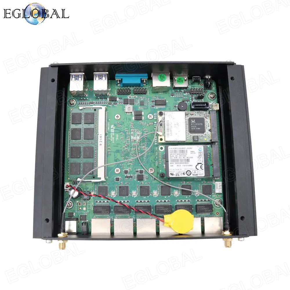Eglobal Rugged Industrial Mini Router Mini PCS Intel Core I3 I5 I7 Desktop Computer for Internet Cafes Network Server Monitor