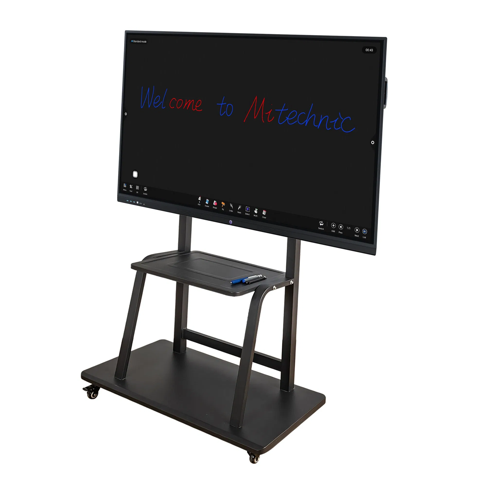 86 Inch LED All in One Interactive Flat Panel Interactive White Board Multi-Touch Smartboard Whiteboard System Optional 4K