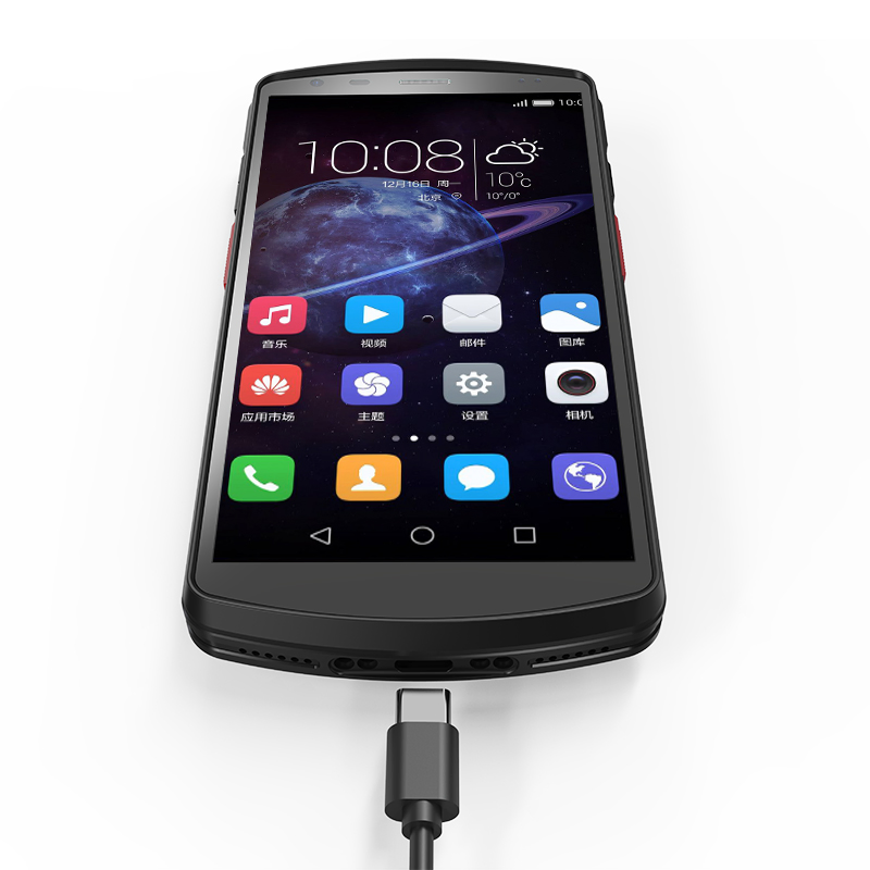 4G Lte Rugged Warehouse Industrial Android 8.1 Biometric Fingerprint 1d 2D Qr Barcode Handheld Terminal