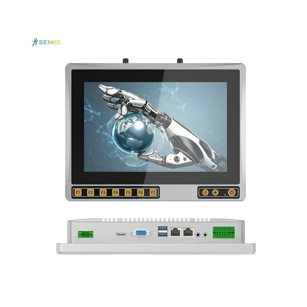 Senke HMI Panel 10 Inch Touch Panel PC Agriculture Engineering Vehicles PC Touch Screen Wall Mount Industrial Screen Panel PC Industrial Display