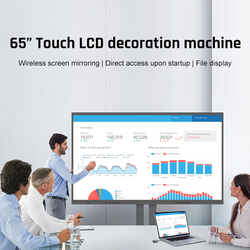 Good Quality 65" 55'' Smart White Board 4K Touch Interact Whiteboard Digital Interactive Flat Panel for School Education Meeting