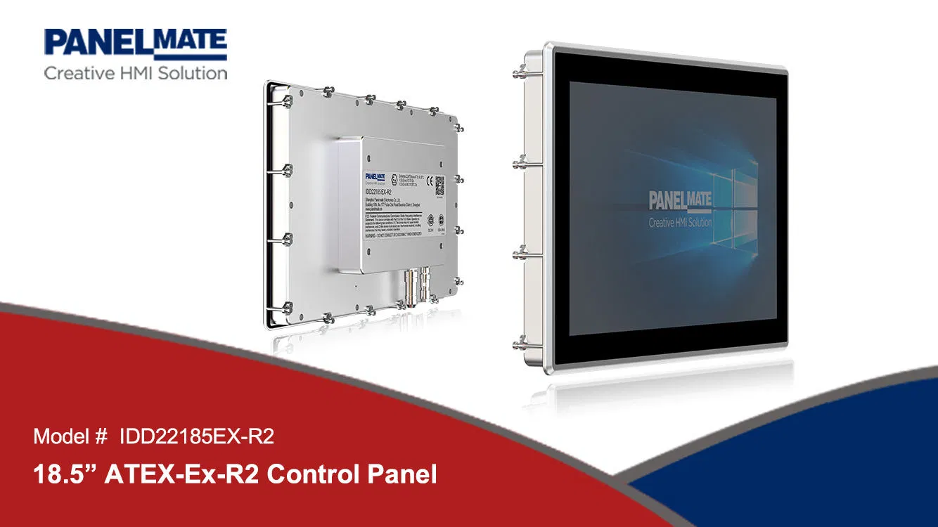 21.5 Inch IP65 Rugged Touch Screen 3855u Industrial Embedded Atex HMI Operation Panel PC
