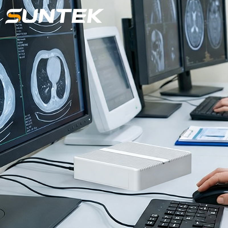 Suntek Edge Ai Box - Fanless Metal Industrial PC SA7 4G LTE/Wi-Fi, Rugged for Harsh Environments