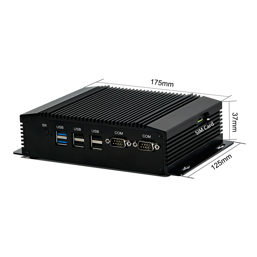 Embedded Rugged Industrial Computer for Cash Machine POS Machine Mini PC