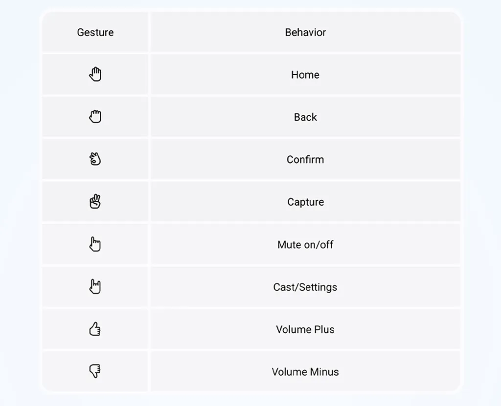 Camera Gesture Support