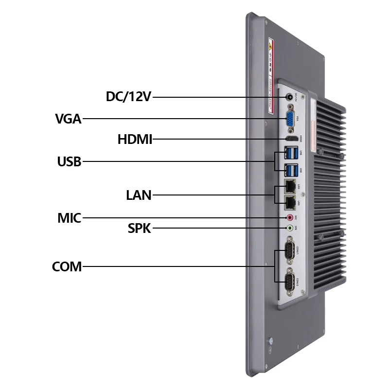 17 Inch Linux/Win 10 11 Industrial Panel PC Embedded Fanless All in One Desktop PC Computer with J1900/J4105/J4125/J6412/I3/I5/I7