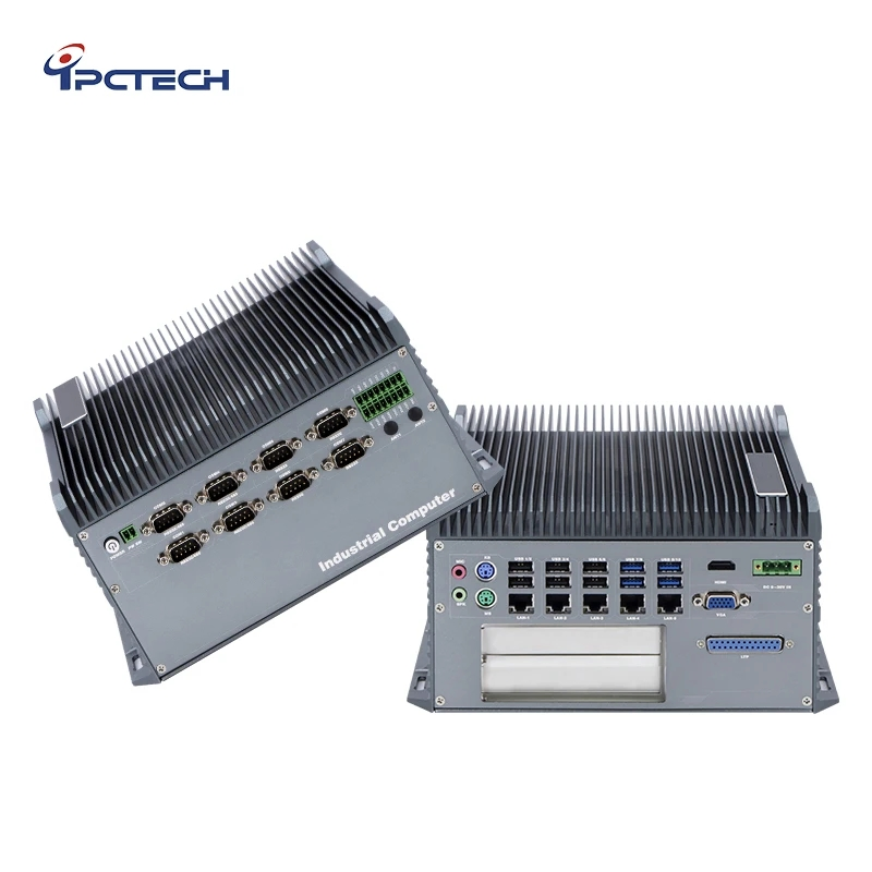Fanless I3/I5/I7 Embedded Industrial Mini Box Computer with 1*DDR Iiii-3200 MHz, up to 16GB
