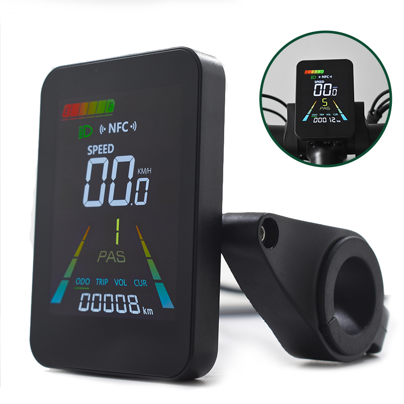 Rugged Ebike Screen for Leisure Rides with Bicycle Speed Mileage Computer