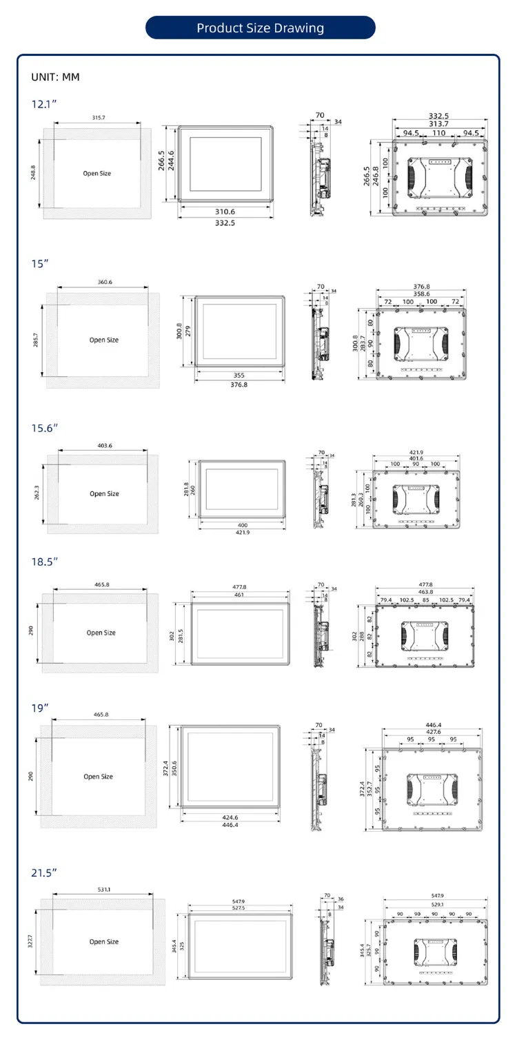 Industrial HMI Panel PC 6