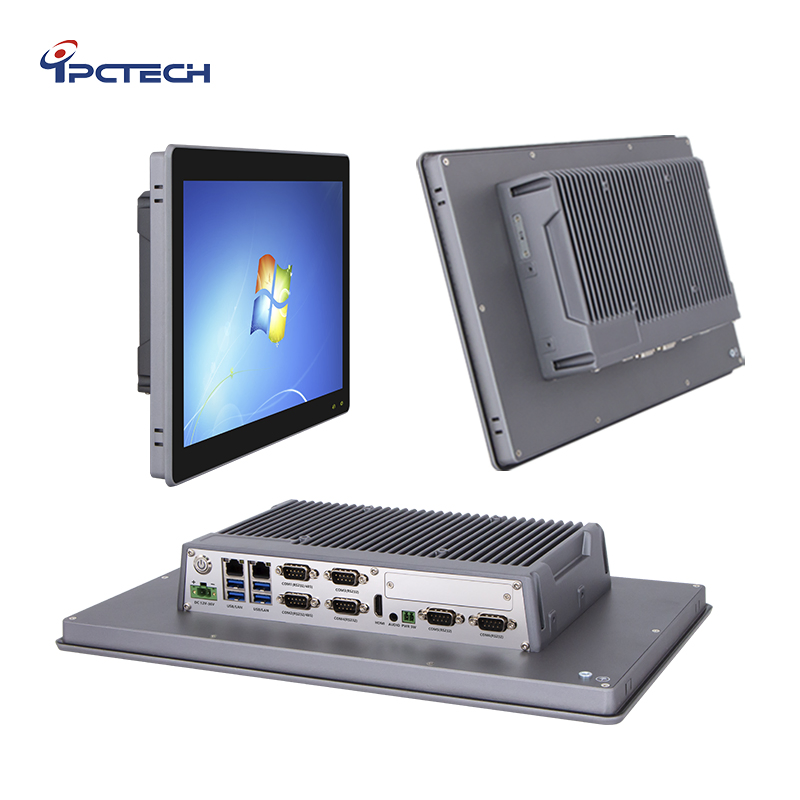 En60601 Fanless Embedded Panel PC J1900/J6412 Industrial Touch All in One PC Computer with Linux/Win 10 11