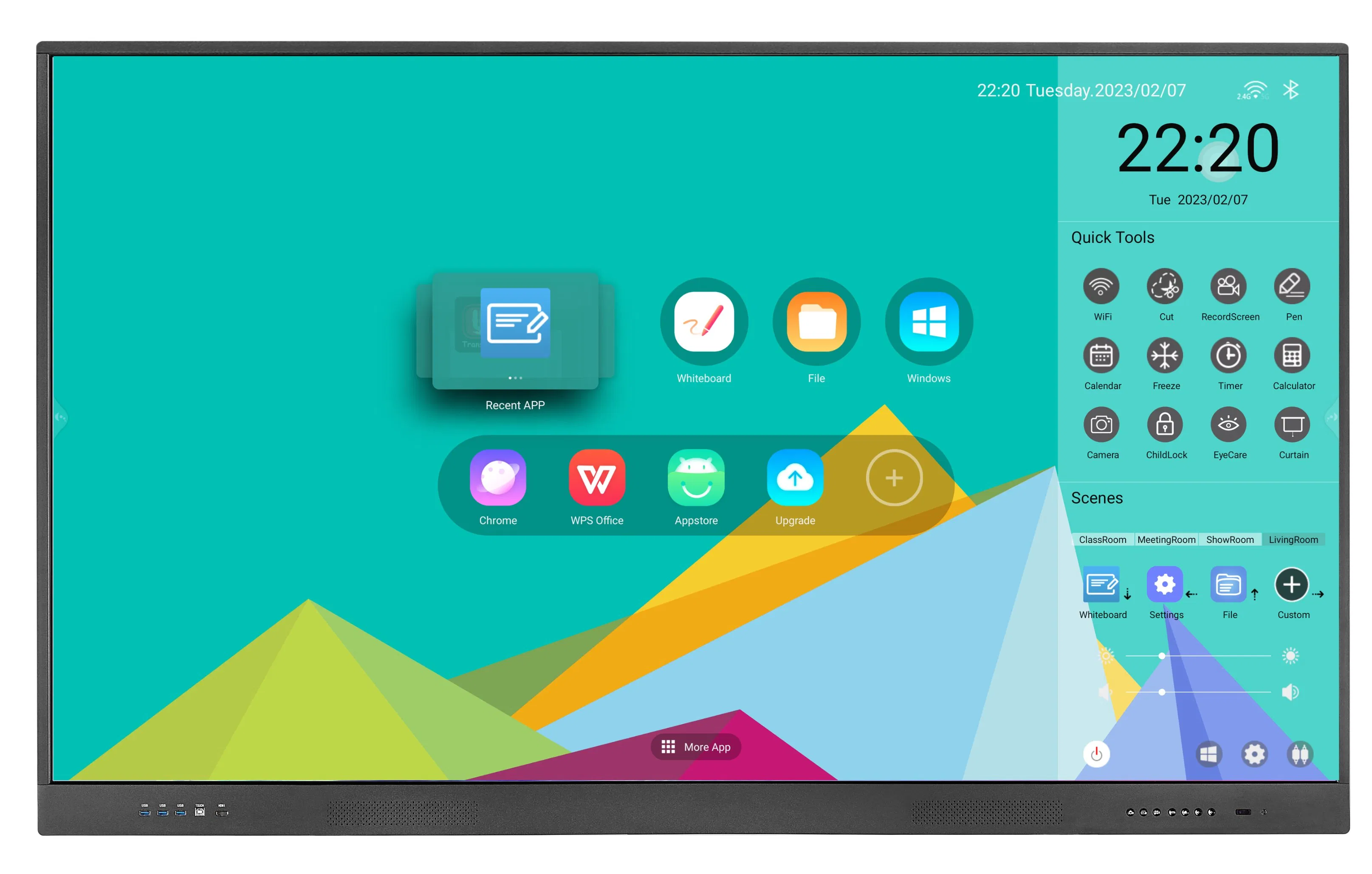 Riotouch 65/75/86 Inch Android 13/14 Interactive Flat Panel Smart Board Classroom Touch Board