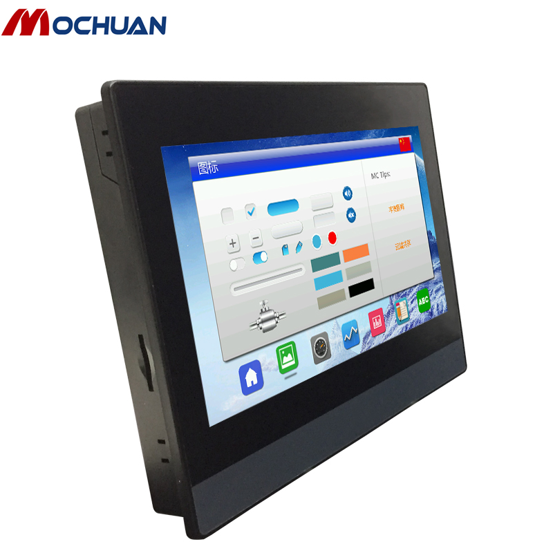 Mochuan Drives 7′ ′ 1024X600 RS485 HMI Human Machine Interface Modbus Screen Panel