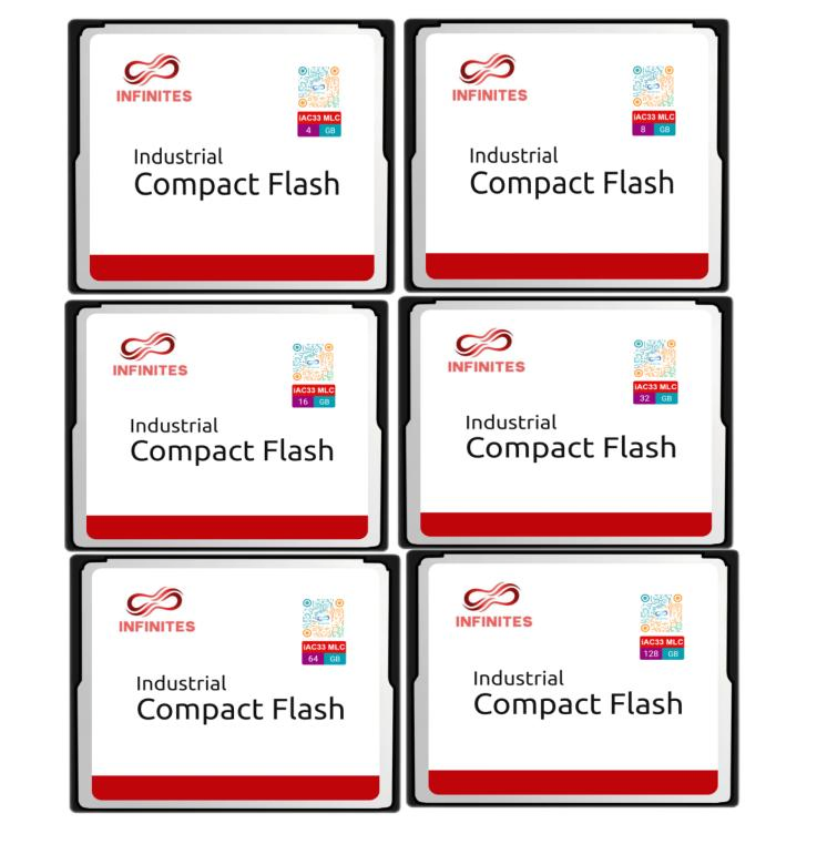 Compactflash Memory Card (CF) PATA Interface Space Engineering Designated Storage Products Flash Type SLC 32GB Industrial Grade CF Card -40° C ~ +85° C