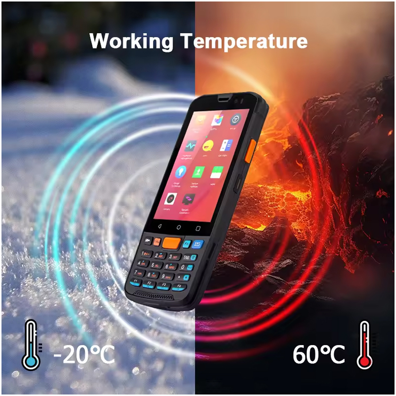 2024 New Pocket Handheld Barcode Scanner Terminal Wireless Touch Screen Rugged PDA Terminal