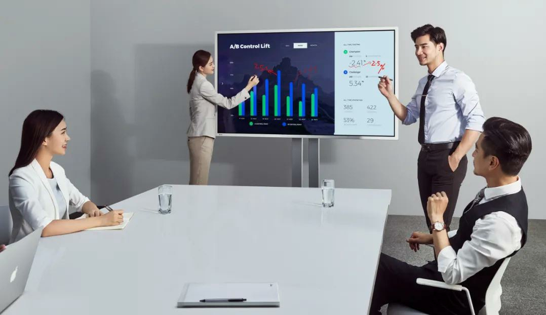 85 Inch Conference All-in-One Multimedia Electronic Whiteboard Touch Screen Interactive Wisdom Training Blackboard Display