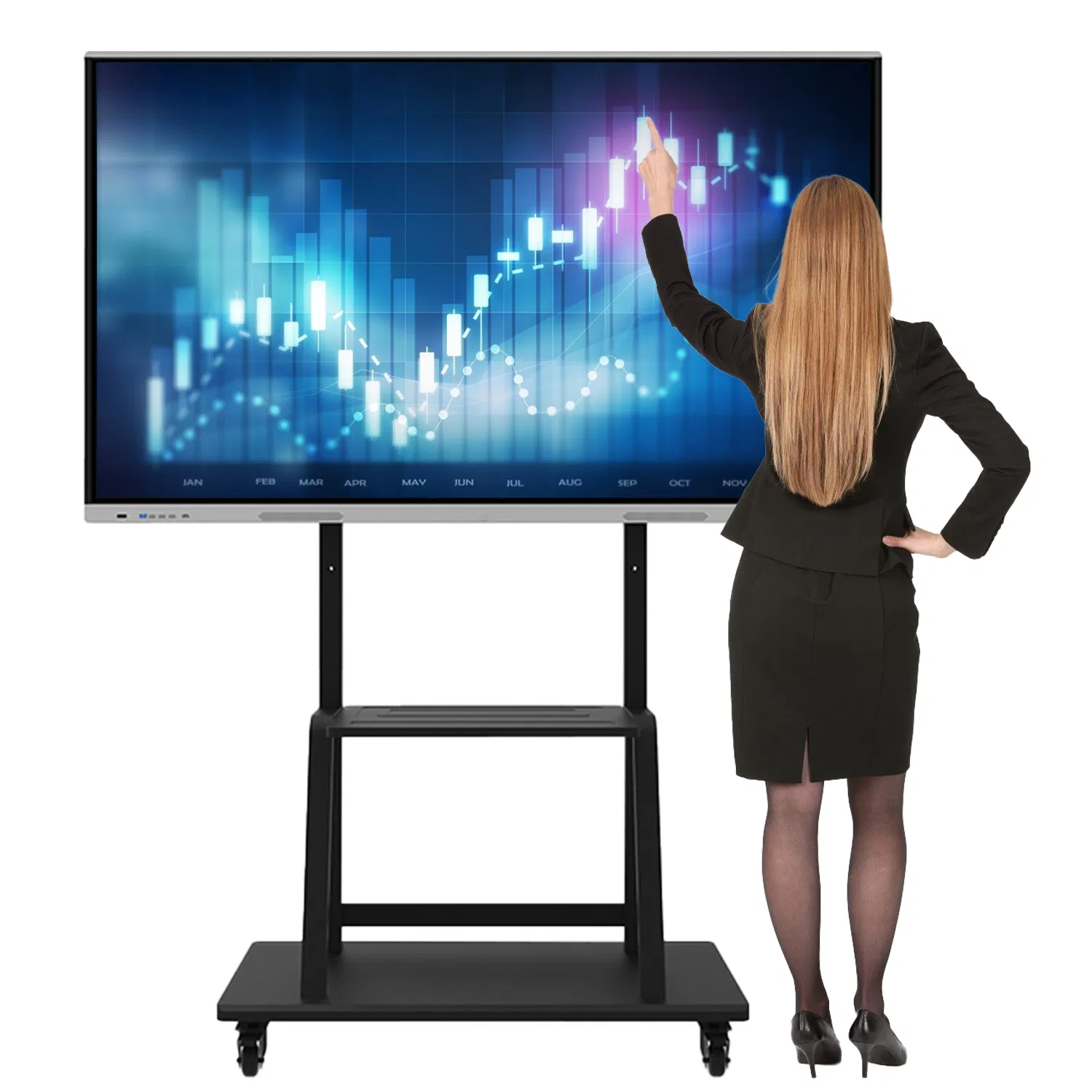 OEM 55" 65" Inch UHD 4K Display Smart Flat Touch Panel Education Interactive Digital Whiteboard System for Kids