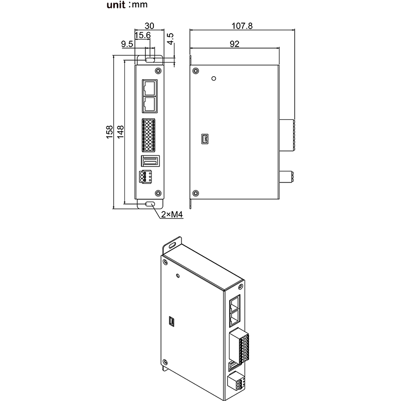 Industrial Control Intelligent IoT 4G Modbus 485 Edge Computing Gateway Forcar for Electricity Meters