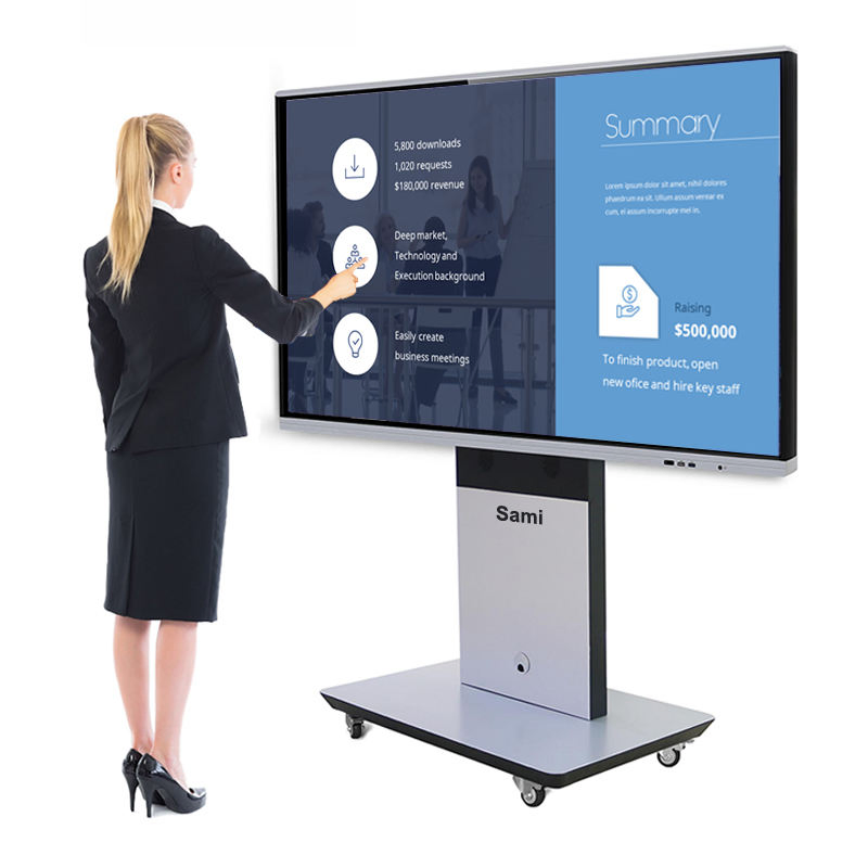 Touch Computer Touch Interactive Flat Panel Smart Board Miboard Kiosk Conference Meeting Whiteboard Display LCD Screen with LCD TV
