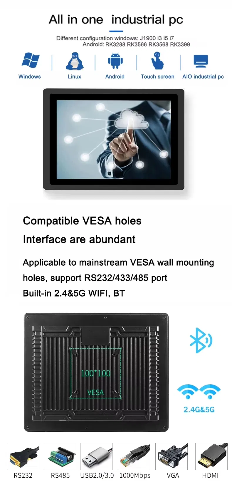 Industrial Computer Side View