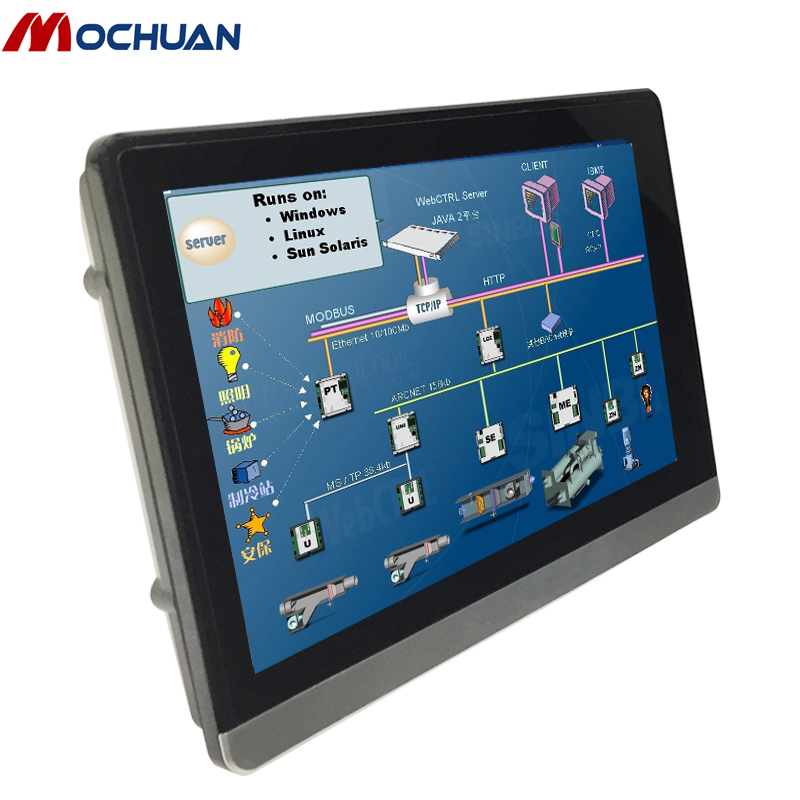 Mochuan HMI Industrial TFT LCD Modbus 7 Inch Human Machine Interface Touch Screen Panel Operator Ethernet