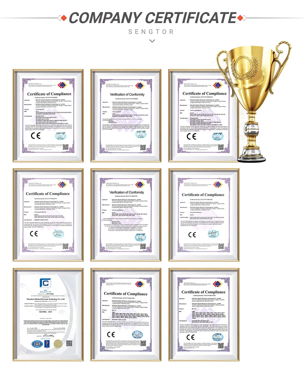 Certificates
