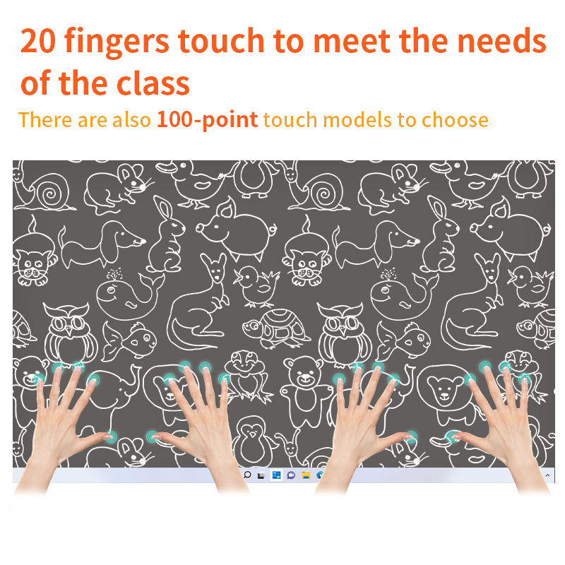 Interactive Smart Boards Interactive Panel School Teaching 55 65 75 85 86 98 100 110 Inch Touch Screen Smart Board Ifpd Interactive Flat Panel Display