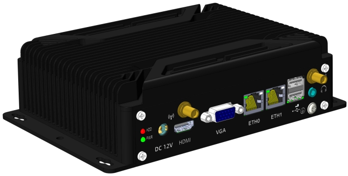 Industrial-Grade Fanless Edge Computing Gateway Aluminum Die-Casting Body J4125/J6412 Quad-Core 6*Serial+Dual Gigabit Ethernet 9-36V Wide Voltage