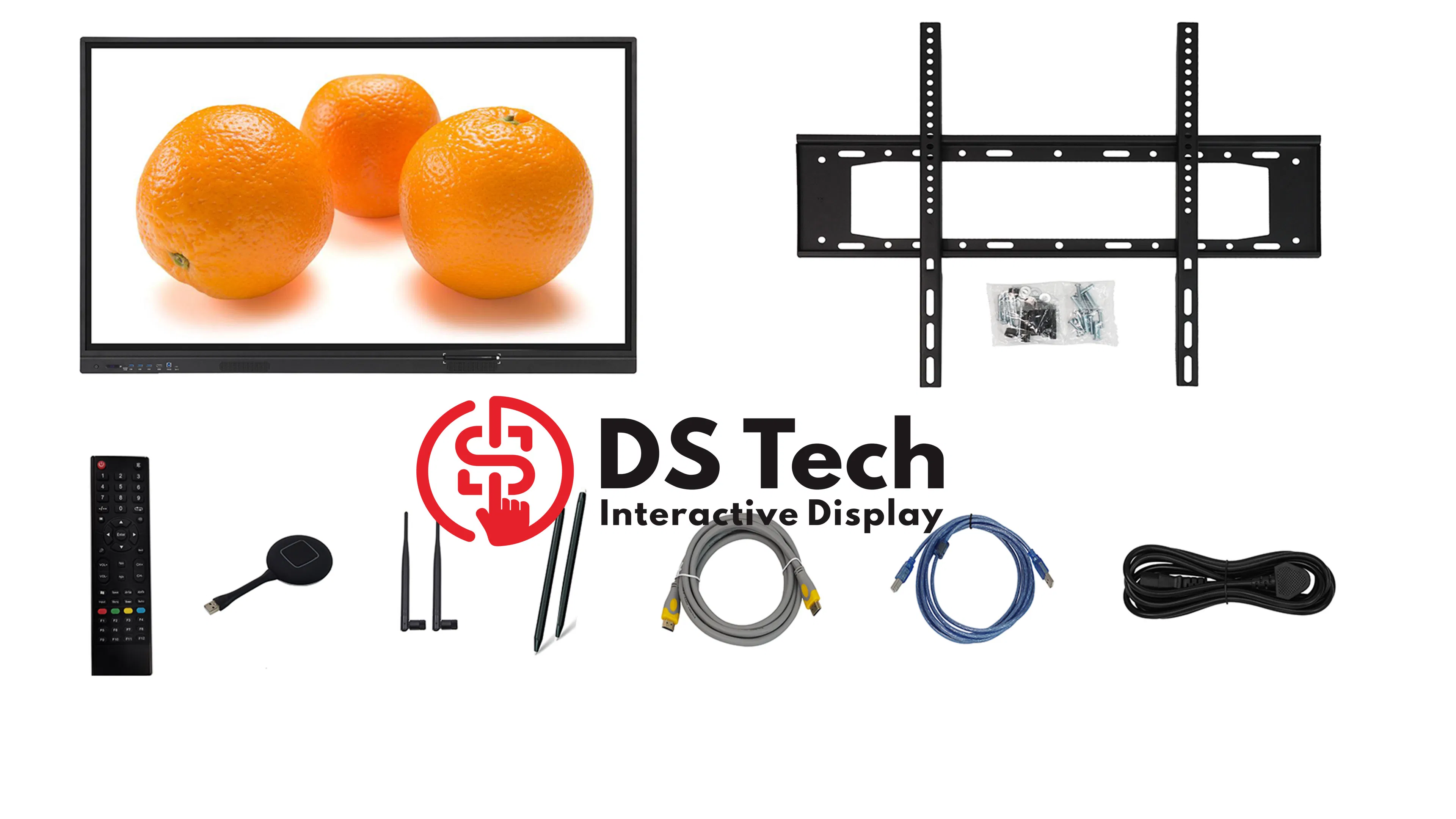 65 75 85 inch 4K Interactive Smart Board Touch Screen Teaching Digital Boards &nbsp;Dual system Android 14 Win 10 for school and office