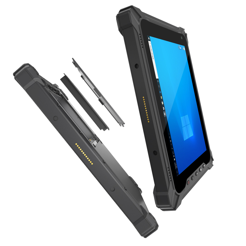 OEM Free Rugged Tablet Waterproof 8 Inch Industrial Panel PC with Windows 10 IP65 Rugged Vehicle Mounted Display Q802