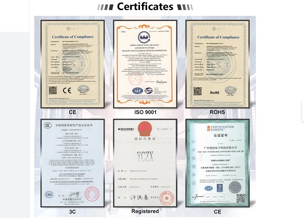 Certificates