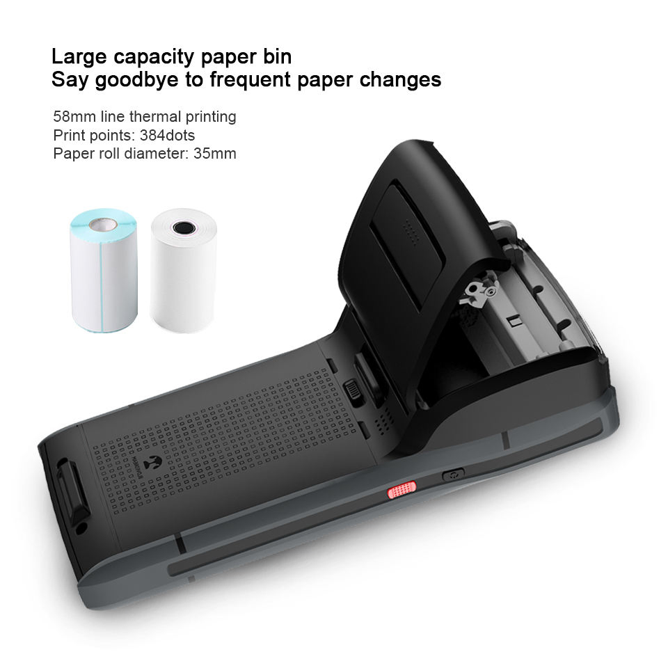 Portable Waterproof Android Handheld PDA Sticker Label Printer Device for Express Logistics Shipping Label Printing