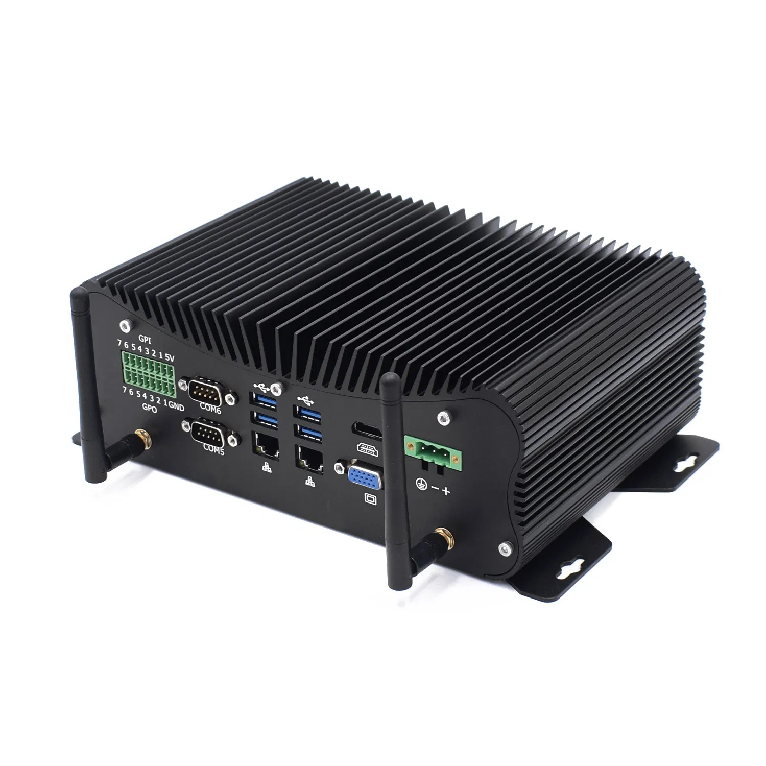 Hystou Fanless Industrial Mini PC DDR4 64GB HD Embedded Computer