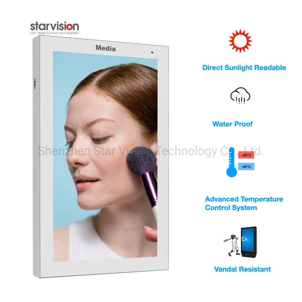 75" Outdoor Waterproof Industrial LCD Advertising Video Wall High Brightness Digital Displays