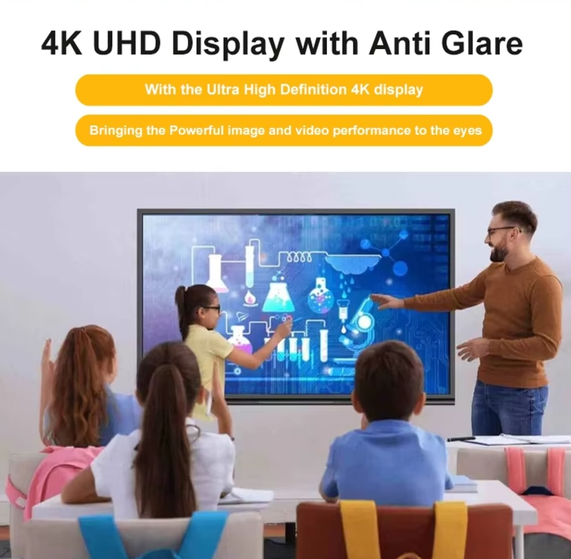 China 4K Ifp All in One Smart Board Digital Interactive Flat Panel Dual System