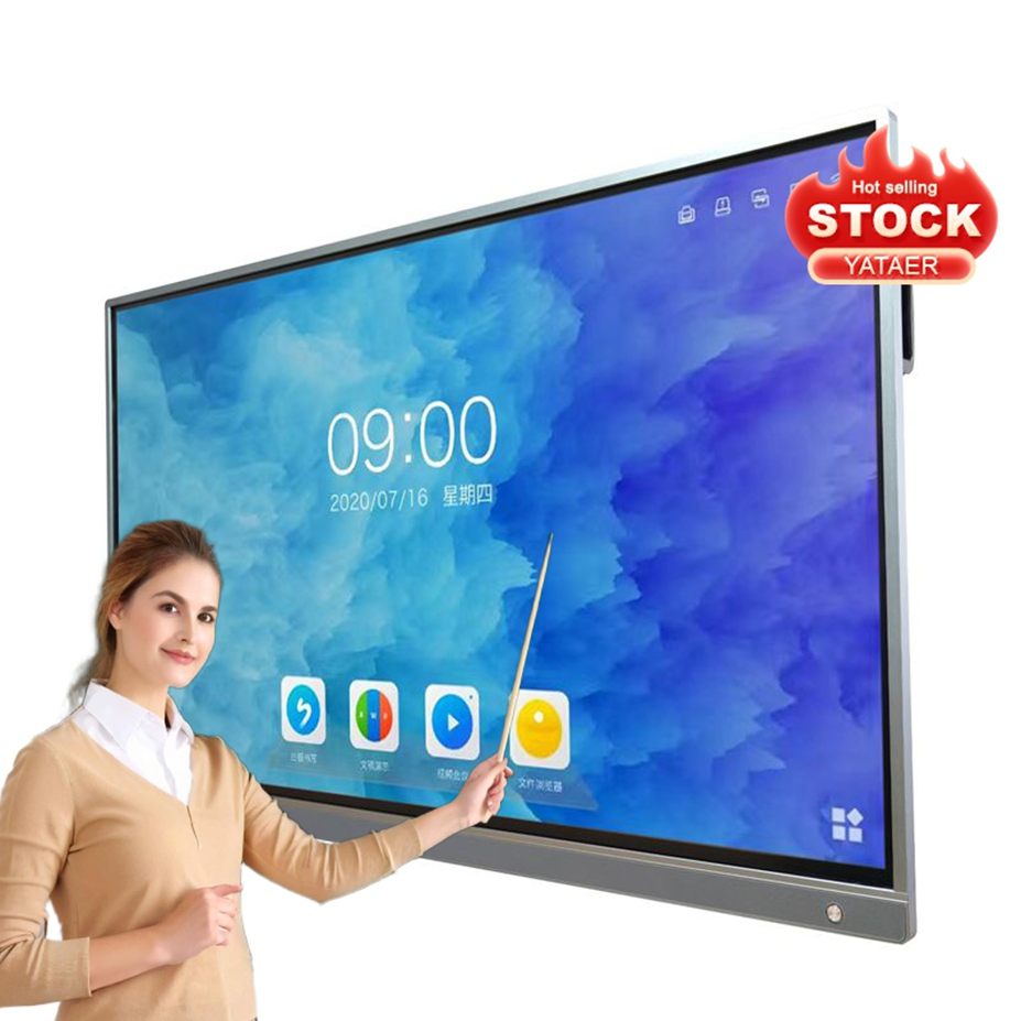 55/65/75/86/98/110 Inch All-in-One PC Interactive Whiteboard Touch Screen Smart Display for Classroom Conference