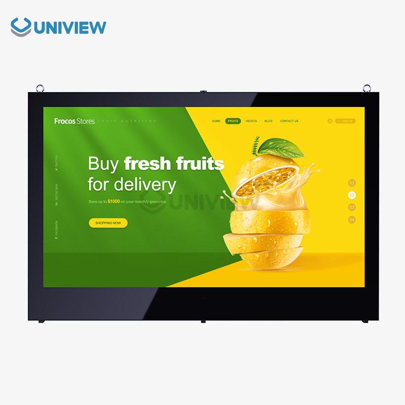 75-Inch 4000 Nits High Brightness Outdoor Display Vertical/Horizon + IP55 Waterproof