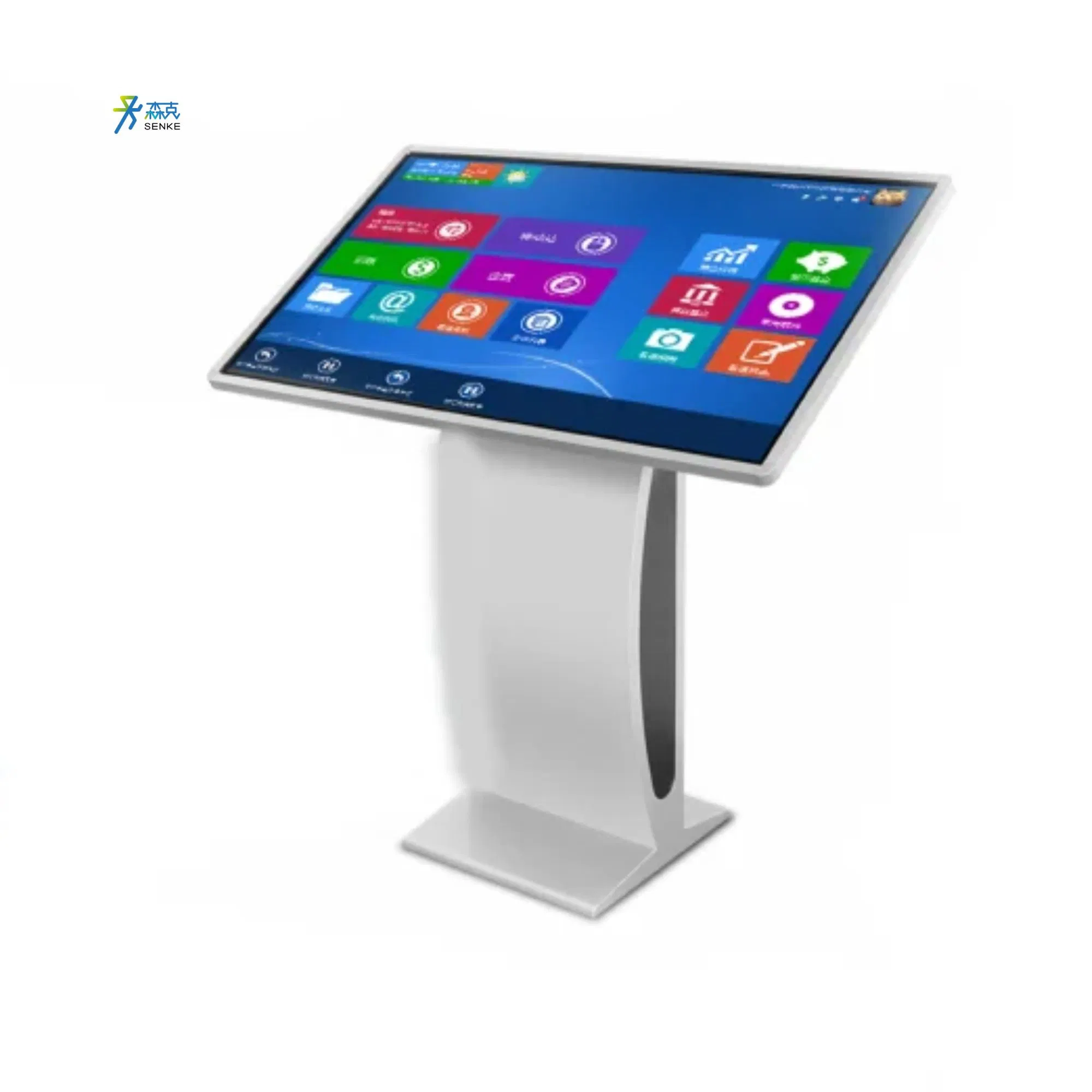 Android 55 Inch All in One PC Touch Screen Monitors Billboard Touch Screen Information Kiosk Queue Management System