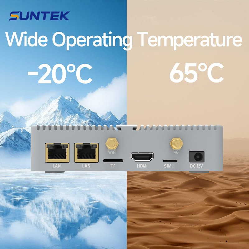 Smart IoT Gateway SA6 (RK3568) Fanless Industrial Controller with Android 14 Quad-Core 2.0GHz RS485/232 &amp; Can Interface